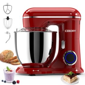 3-IN-1 Electric Stand Mixer, 660W 10-Speed With Pulse Button, Attachments include 6.5QT Bowl, Dough Hook, Beater, Whisk for Most Home Cooks (Type: General)